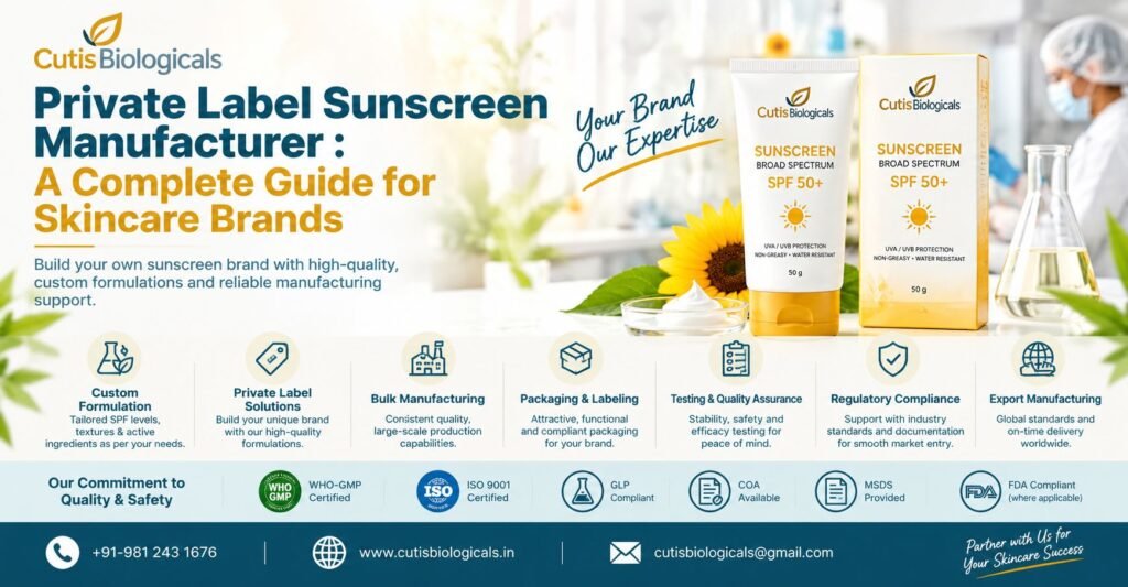 Private Label Sunscreen Manufacturer