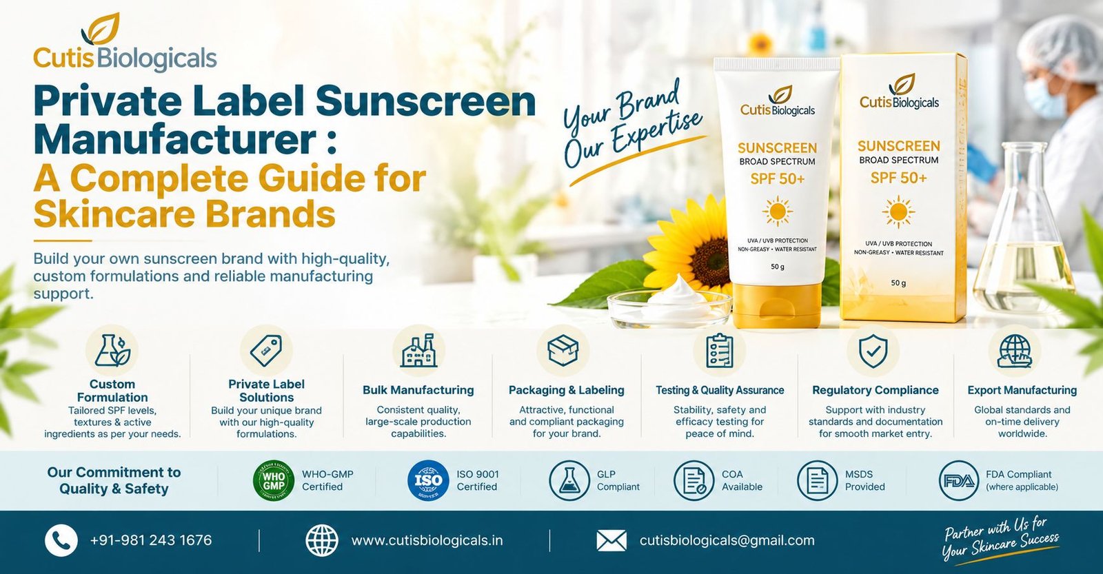 Private Label Sunscreen Manufacturer